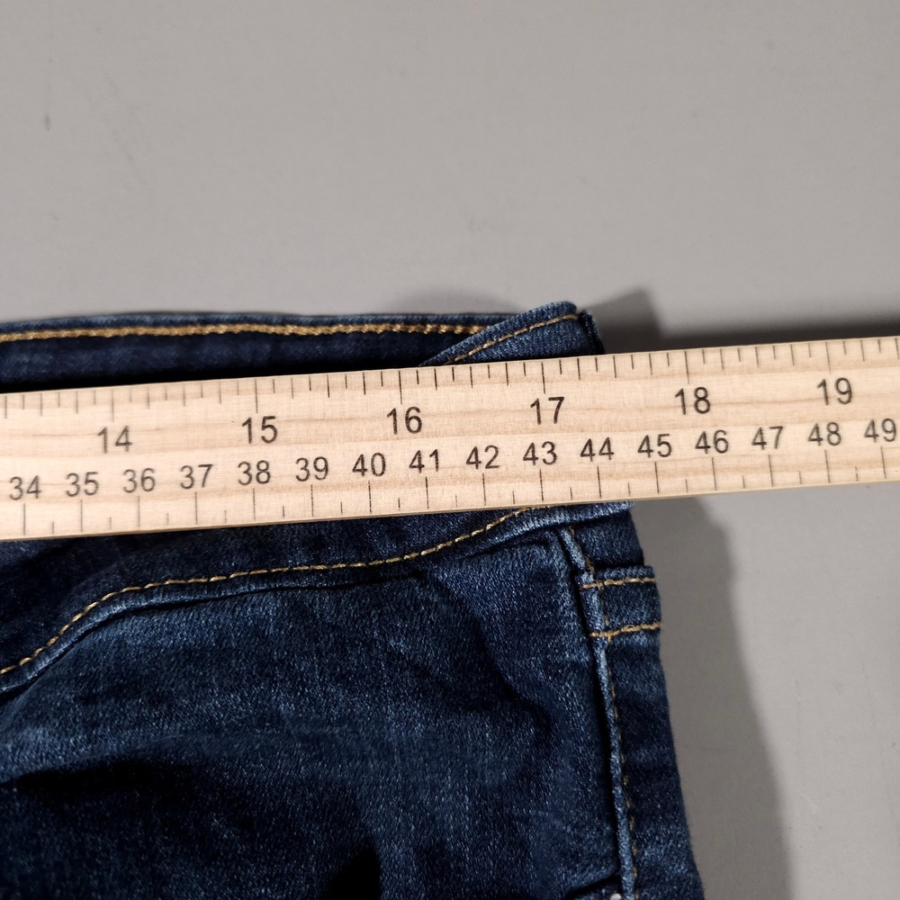 Levi's 711 Skinny Jeans Womens 32 Dark Blue Denim Mid Rise 18881-0562 - Picture 5 of 9